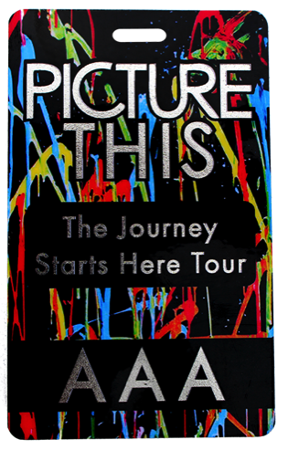 picture this 1st tour pass laminate